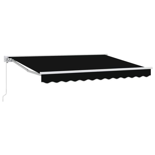 Manuell Utdragbar Markis Svart 3 x 2,5 m