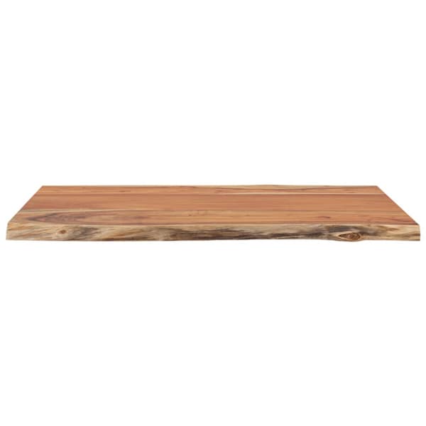 Bordsskiva 50x40x2,5 cm rektangulär massiv akacia rustik kant