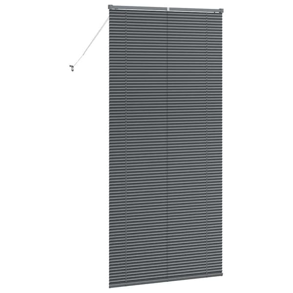Persienner Mörkgrå 220 x 105 cm Aluminium