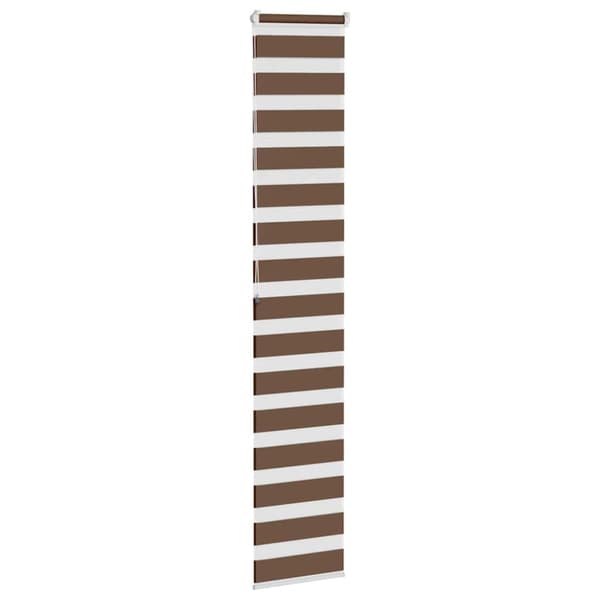 Rullgardin zebra brun 45x200 cm tyg bredd 40,9 cm polyester