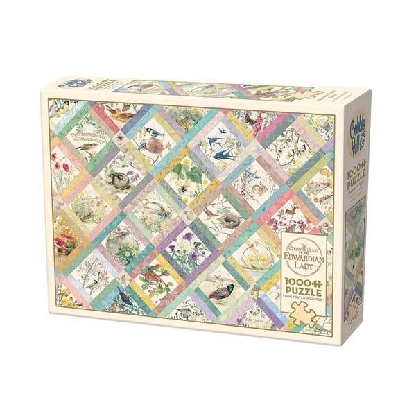 Country Diary Quilt, Pussel, 1000 bitar, Cobble Hill