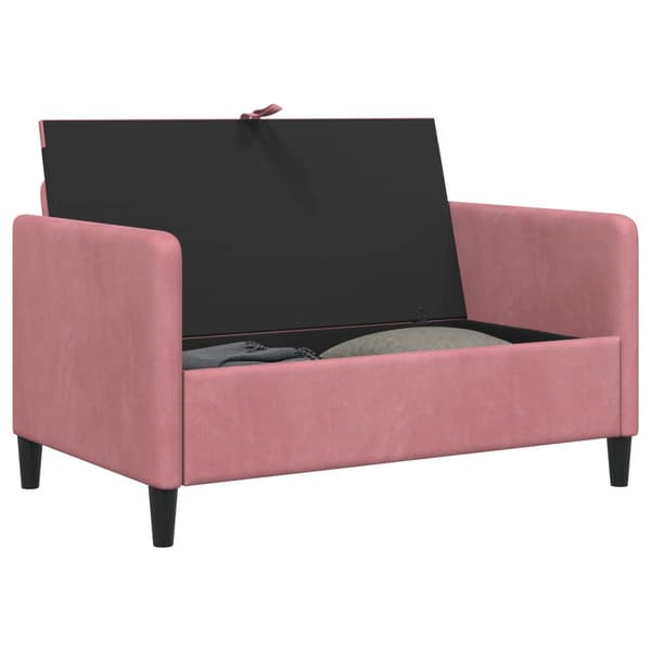 Soffa med förvaring Rosa 122 x 78 x 87 cm Polyester