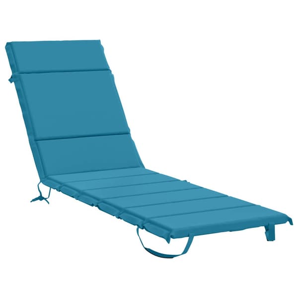 Solstol Kudde GEMERT 100% Polyester Ljusblå 200 x 60 x 3 cm