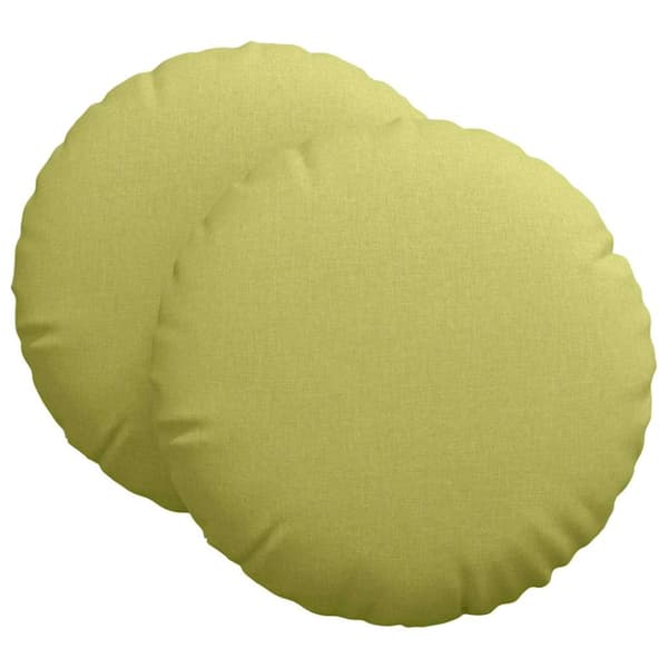 Sittkuddar 2 pcs Ljusgrön Ø80 x 29 cm tyg