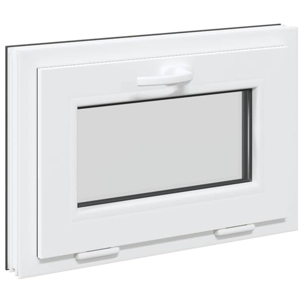Källarfönster RISOR 60 x 40 cm PVC och glas Antracit
