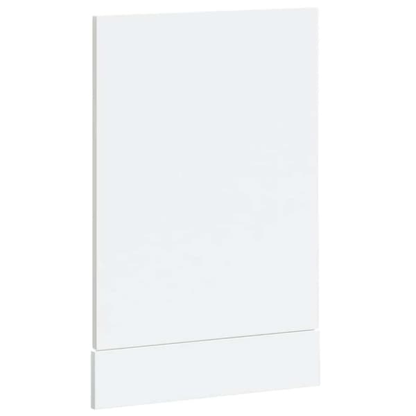 Diskmaskinspanel högglans vit 45x1,5x57 cm konstruerat trä