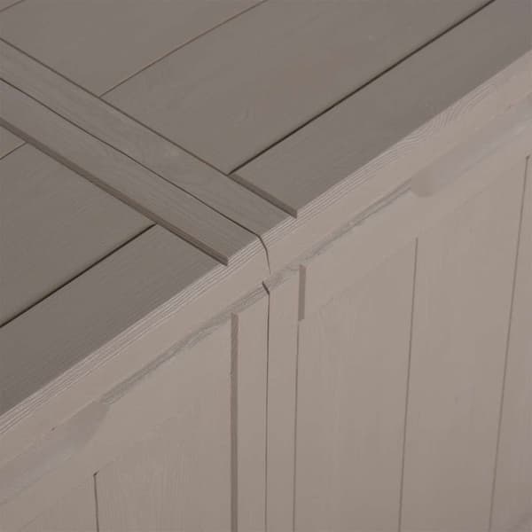 Dynbox 180 liter brun PP-träliknande