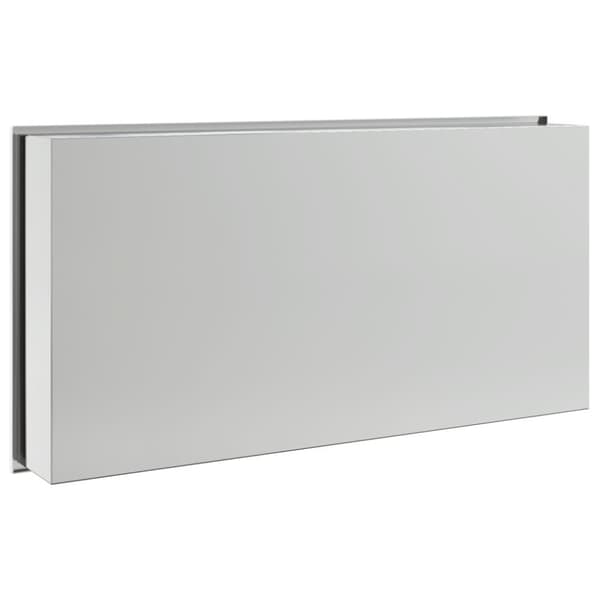 Duschnisch borstad silver 62x32x9 cm rostfritt stål