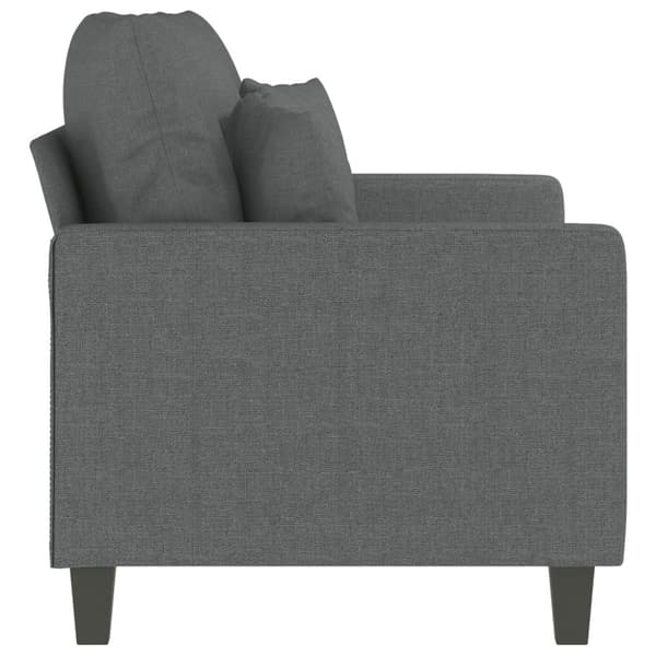Soffa 2-sits mörkgrå 120 cm tyg