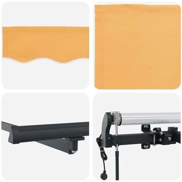 Markis tyg Sand 400 × 350 cm Polyester
