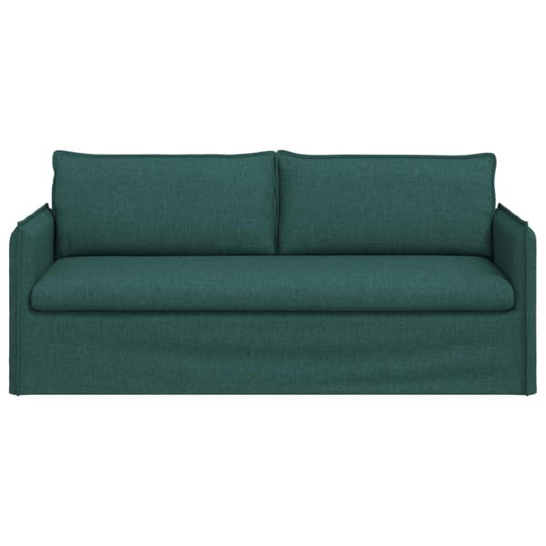 Soffa Mörkgrön 196 x 82 x 85 cm tyg