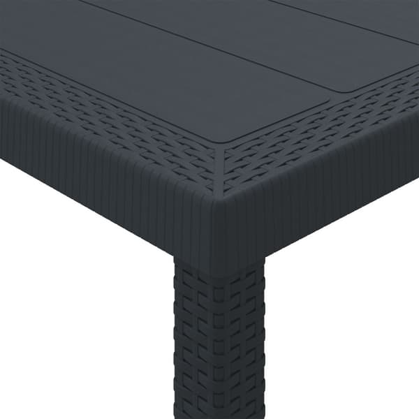 Trädgårdsmöbelset 9 pcs Antracit Polypropylen