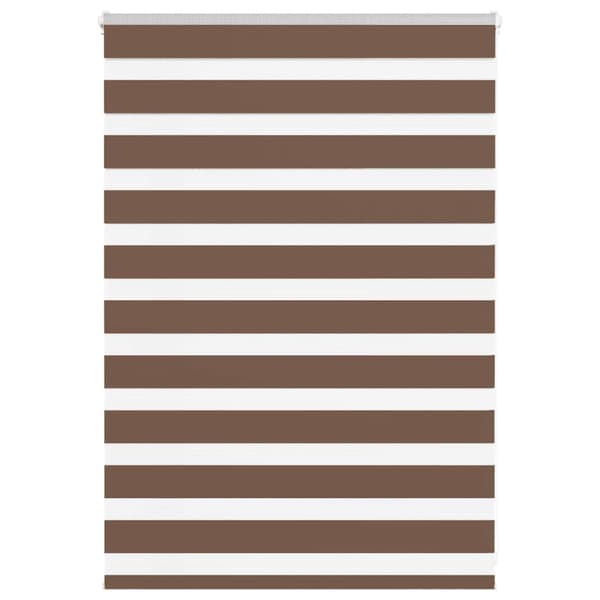 Rullgardin zebra brun 100x100 cm tyg bredd 95,9 cm polyester