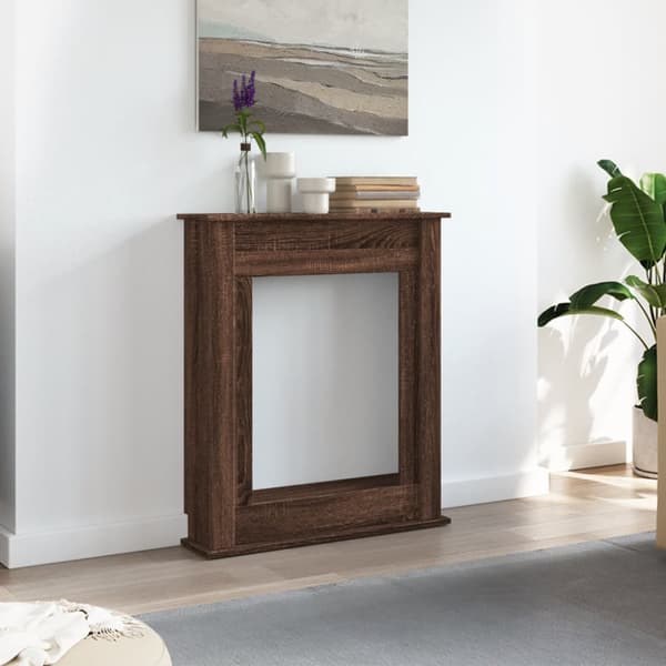 Spiselkrans brun ek 75x20x87,5 cm konstruerat trä