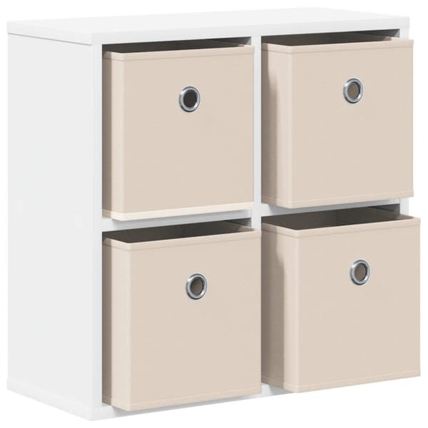 Sideboard med låda Vit 49,5 x 22 x 47 cm