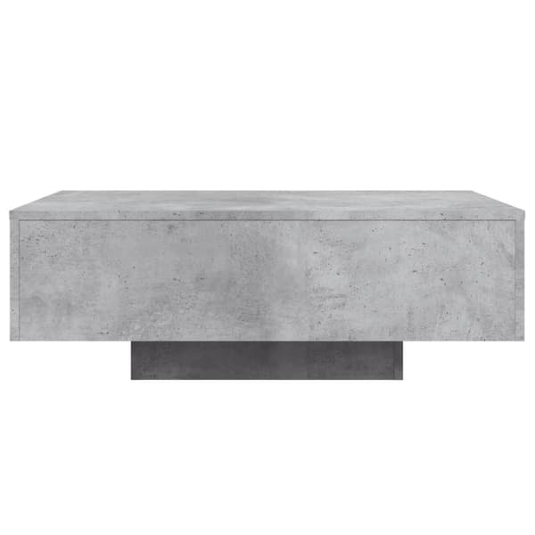 Soffbord med LED betonggrå 85x55x31 cm