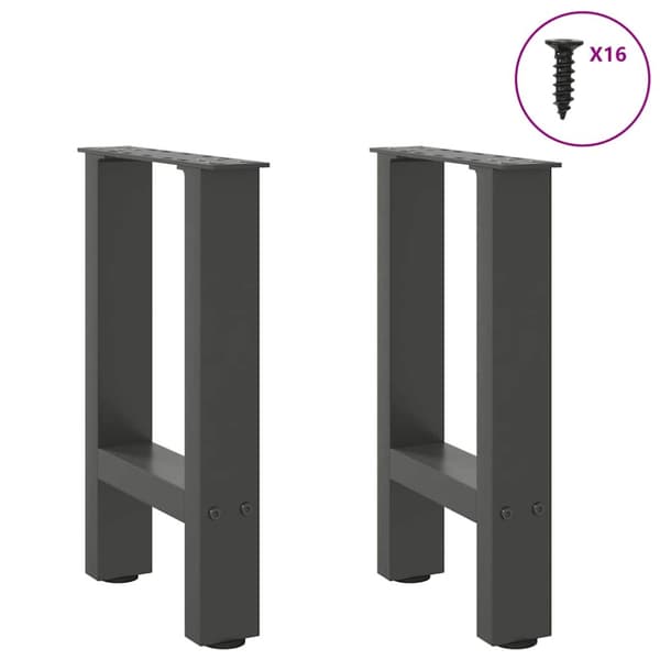 Soffbordsben antracit 2 st 28x(42-43) cm stål