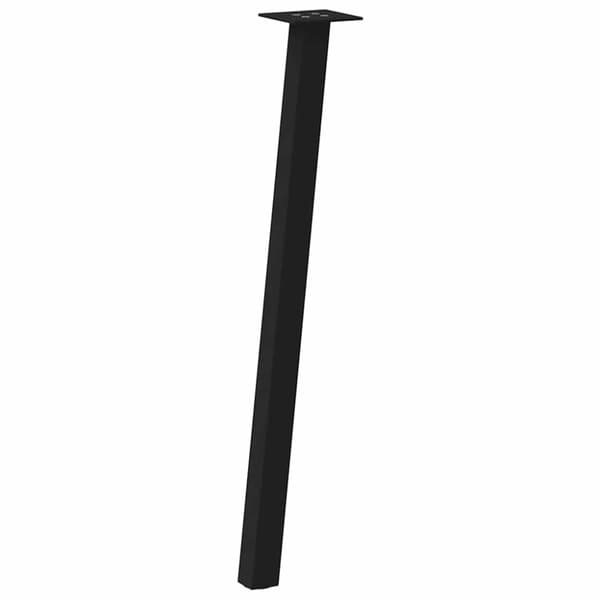 Konsolbordsben 4 st svarta 72 cm stål