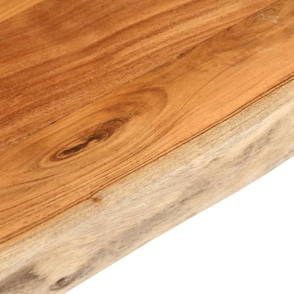 Bordsskiva 110x80x3,8 cm rektangulär massiv akacia levande kant