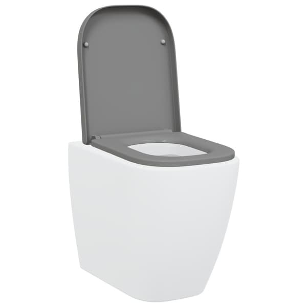 Toalettstol Grå 47,5 x 35 x 3,6 cm Duroplast