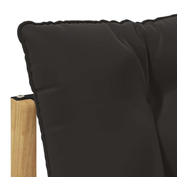 Utomhussoffset med kudde 3 pcs Vit och antracit Polyester