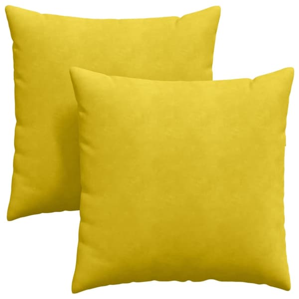 Sofakuddar 2 pcs Gul 80 x 80 cm Kordread tyg