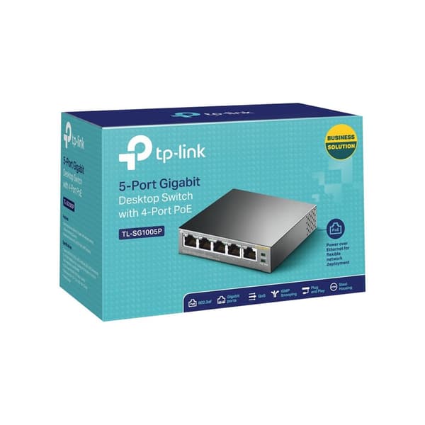 TP-Link TL-SG1005P - switch - 5 portar - ohanterad