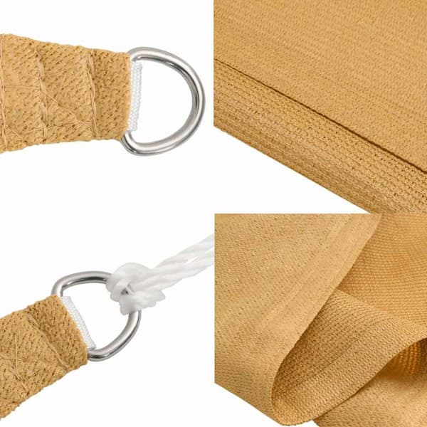 Solsegel 160 g/m² triangulär sand 3x3x3 m HDPE