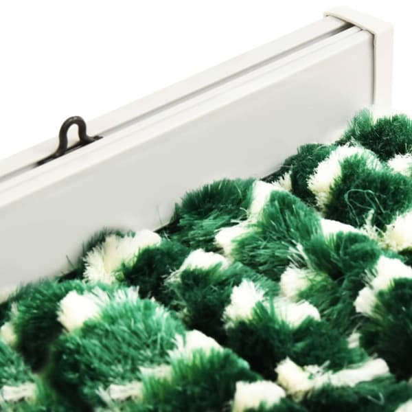 Insektsdraperi grön och vit 90x220 cm chenille
