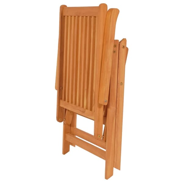 Trädgårdsstolar med gråa dynor 4 st massiv teak