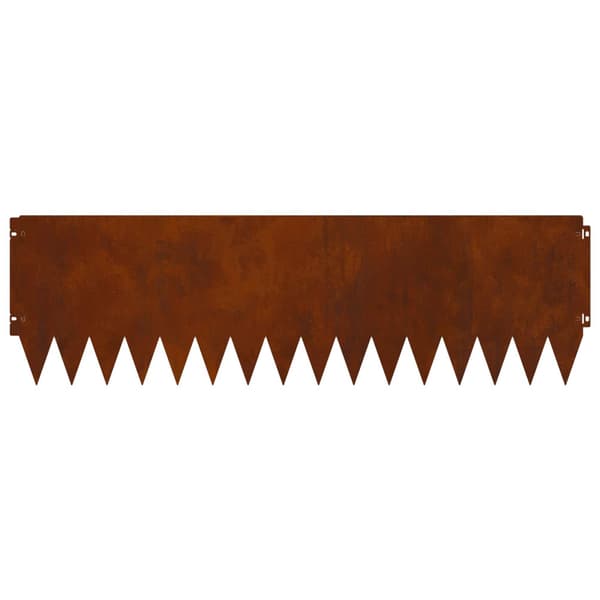 Kant för gräsmatta 10 pcs 103 x 30 cm Stål Rostig