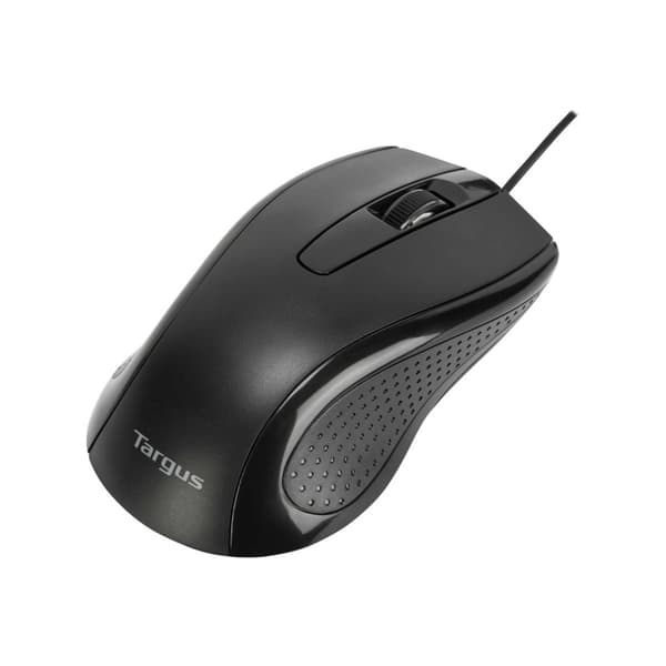 Targus Full-Size - mus - antimikrobiell - USB - svart