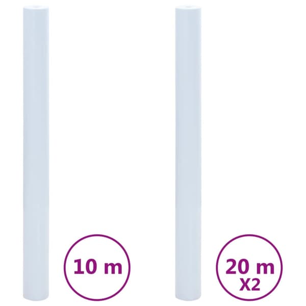 Fönsterfilmer 3 st statisk frostad vit PVC
