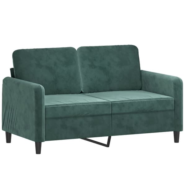 Soffa 2-sits mörkgrön 120 cm sammet