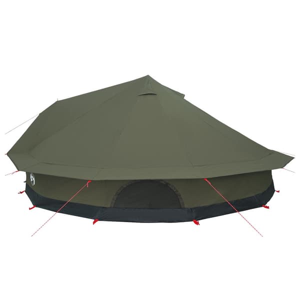 Familjetält Armégrön 12-Person Polyester / Bomull