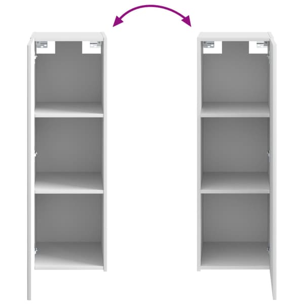 Badrumsmöbelset 4 pcs Vit Konstruerat trä och glas