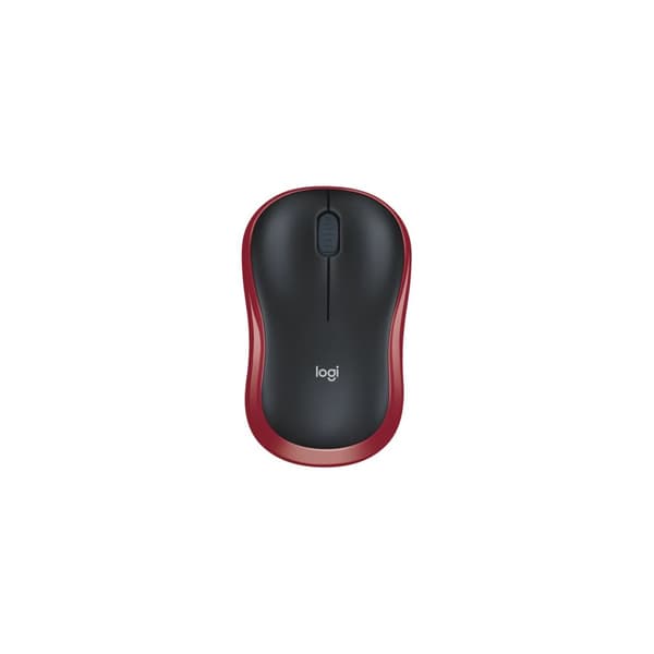 Logitech M185 - mus - 2.4 GHz - röd