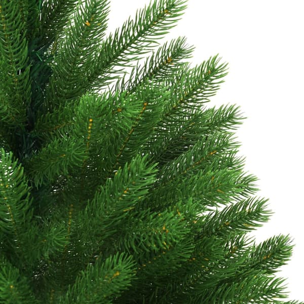 Belyst plastgran med kulor 120 cm grön