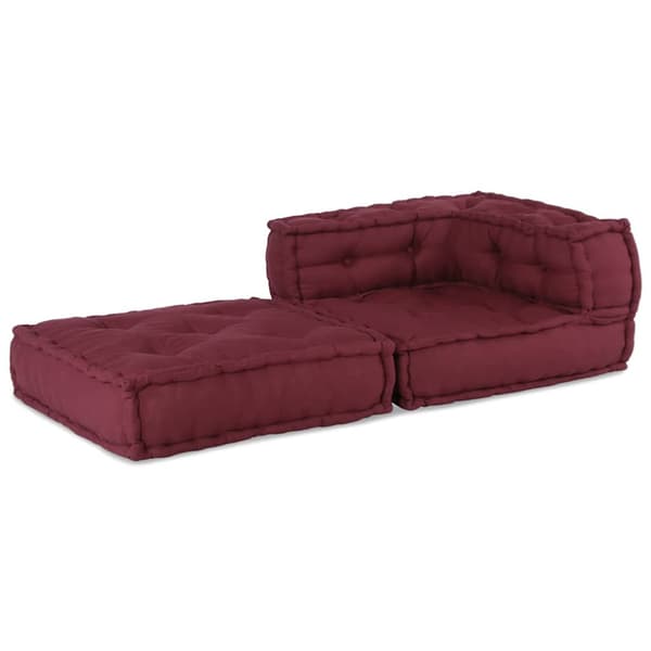 Modulär soffa rödbrun 70x70x54 tyg
