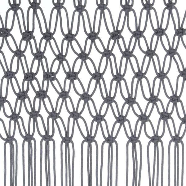 Gardin makramé antracit 140x240 cm bomull