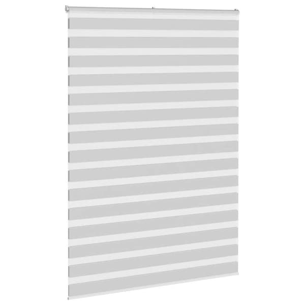 Rullgardin zebra ljusgrå 165x200 cm tyg bredd 160,9cm polyester