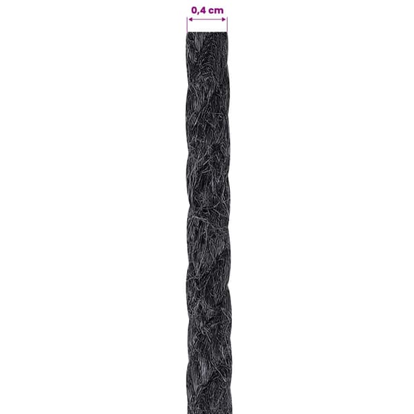Jutegarn 4 Svart 100% Tossa jute