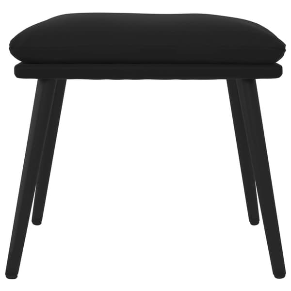 Fotpall svart 45x29,5x35 cm sammet