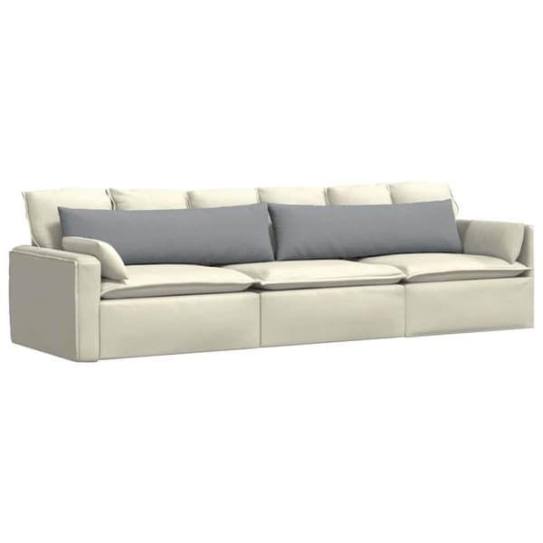 Sofakuddar 2 pcs Ljusgrå 145 x 40 cm tyg