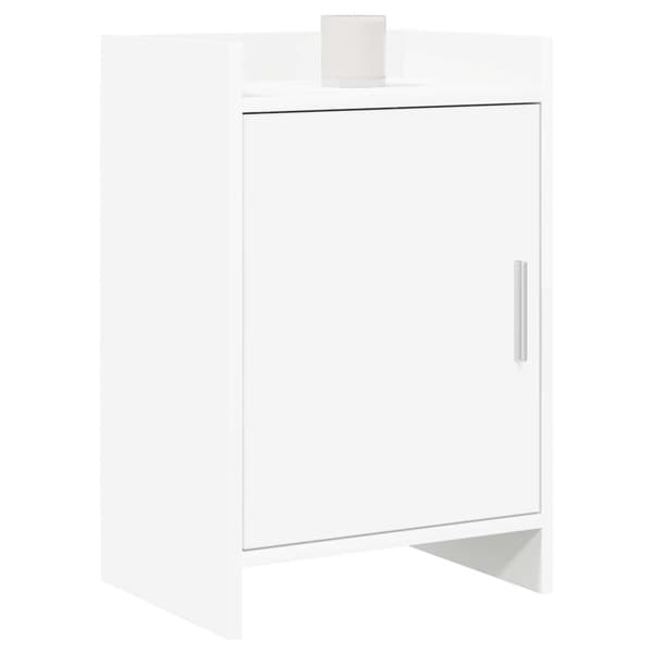 Sängbord Vit 40 x 30 x 60 cm Konstruerat trä