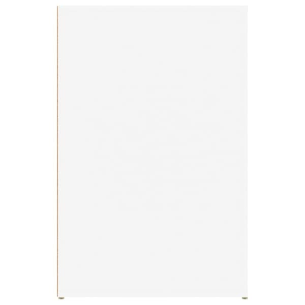 Skrivbord vit 100x49x75 cm konstruerat trä