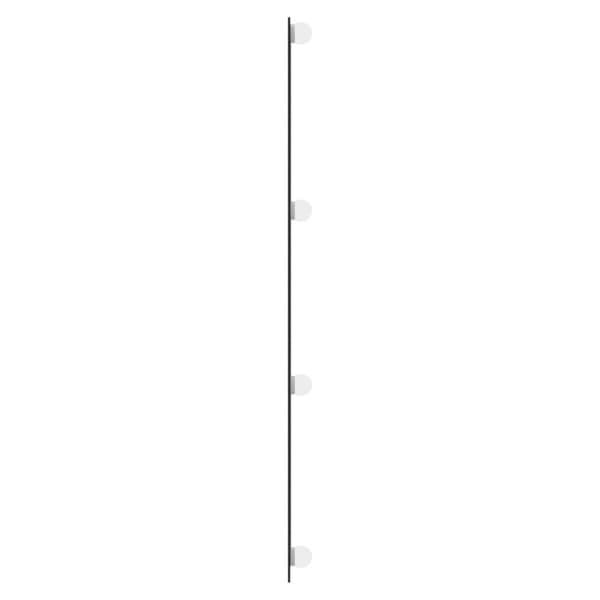 Väggspegel med LED-belysning 50x100 cm glas rektangulär
