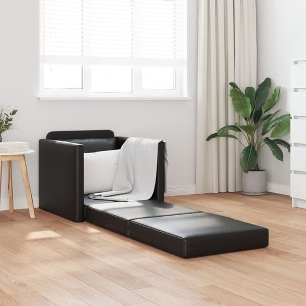Soffsäng 60cm Svart Konstläder