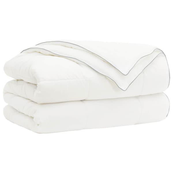Duntäcke TRIER 152x203cm 4 årstider 140+220GSM Vit 2-i-1 Design