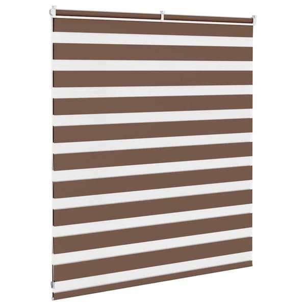Rullgardin zebra brun 120x100 cm tyg bredd 115,9 cm polyester